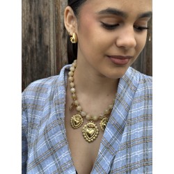 COLLAR BOLAS CORAZONES