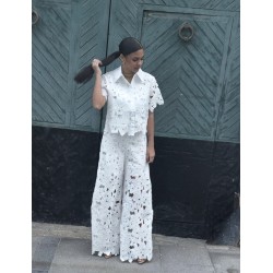 CONJUNTO FLOR BLANCO