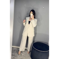 CONJUNTO RAYAS BEIG AZUL