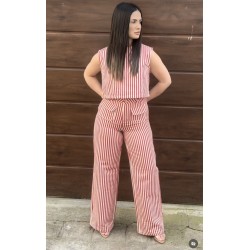 PANTALON RAYAS ROJO BLANCO